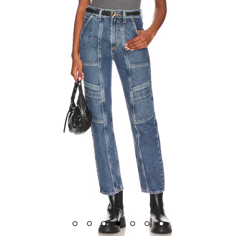 AGOLDE I US 25 (W28) Cooper Cargo Denim Jean I mid-wash blue - Picture 2 of 11